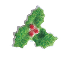Holly Cupcake Toppers 6 Count