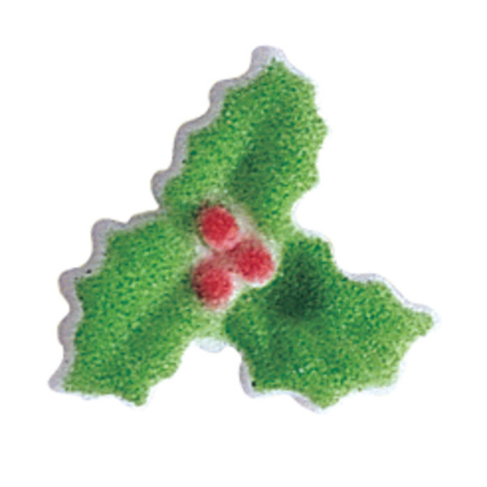 Holly Cupcake Toppers 6 Count