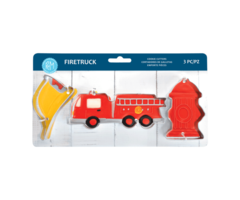Firetruck 3 Piece Cookie Cutter Set