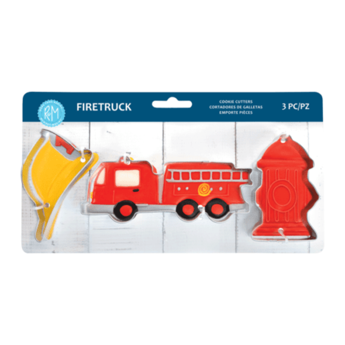 Firetruck 3 Piece Cookie Cutter Set