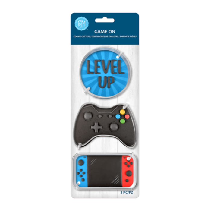 Game On 3 Piece Cookie Cutter Set