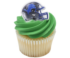 Detroit Lions Helmet Cupcake Rings