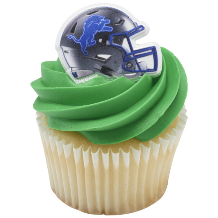Detroit Lions Helmet Cupcake Rings