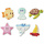 Sea Friends Assorted Edible Cupcake Toppers
