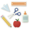 School Assortment Edible Cupcake Toppers