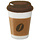 Mocha Coffee Edible Cupcake Toppers