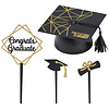 The Future is Bright Graduation Cake Topper Set