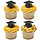 Graduation Hat Shaped Cupcake Picks 3-D Black