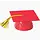 Graduation Cap Red