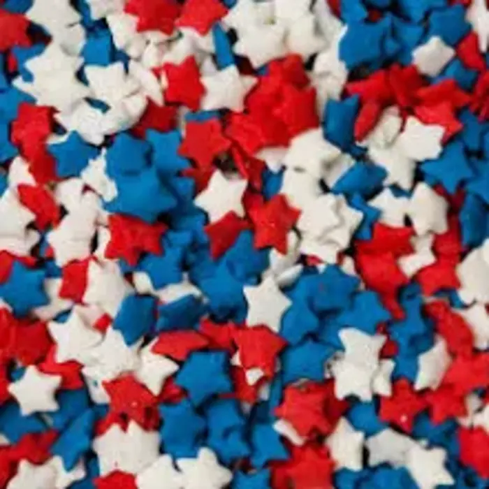 Red, White and Blue Star Quins  1 oz