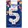 Number 5 Rainbow Sprinkle Candle