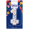 Number 1 Rainbow Sprinkle Candle