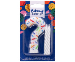 Question Mark Rainbow Sprinkle Candle