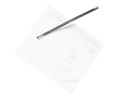 Bag 3.5x4 with Silver Twist Tie 50 Pack