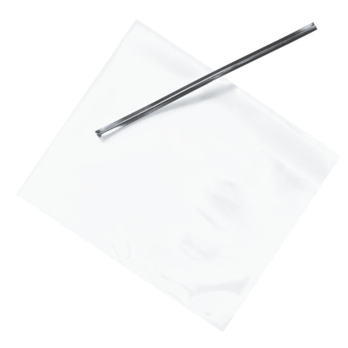 Bag 3.5x4 with Silver Twist Tie 50 Pack