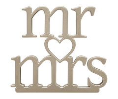 Mr and Mrs Cake Topper
