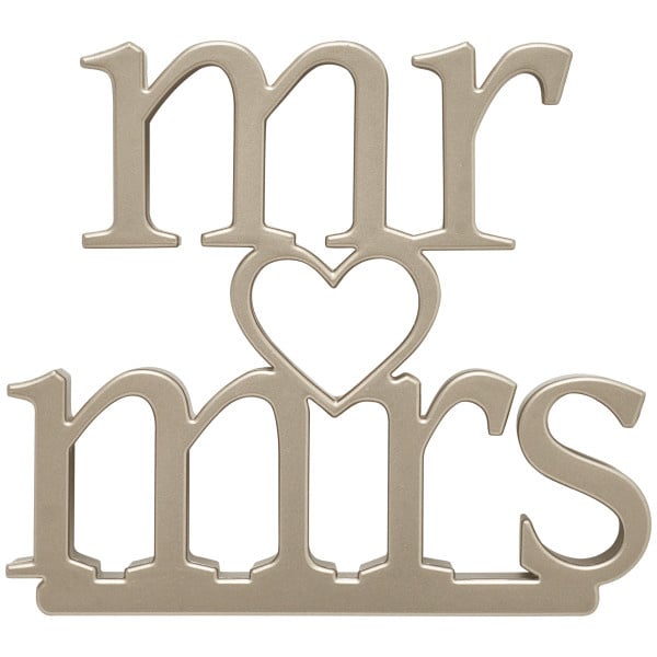 Mr and Mrs Cake Topper