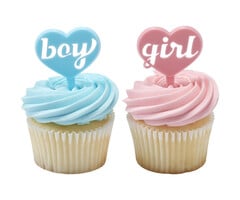 Boy and Girl Cupcake Picks
