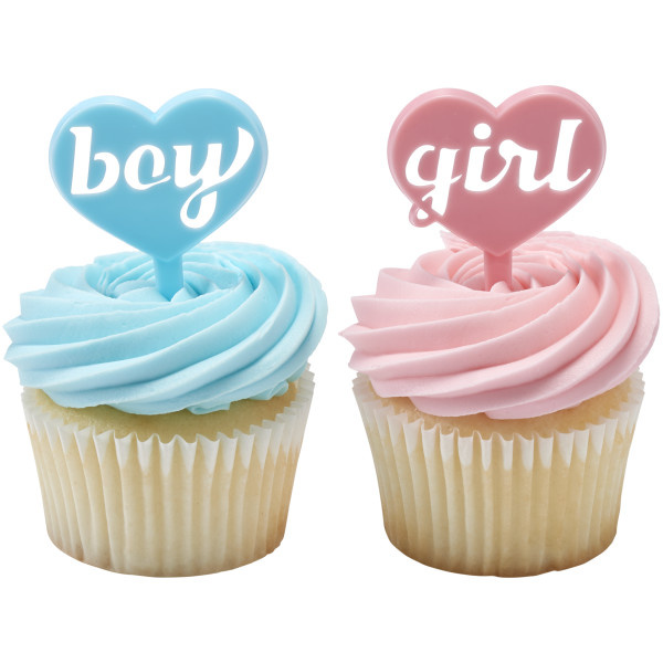 Boy and Girl Cupcake Picks