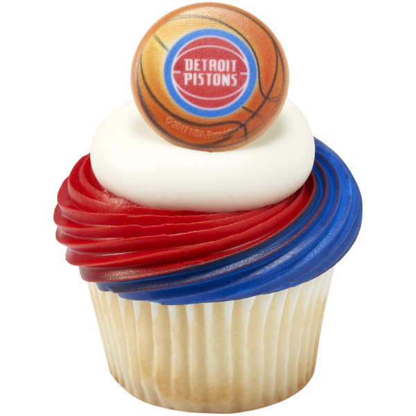 Detroit Pistons Cupcake Rings