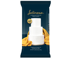 Satinara Ready to Use White Rolled Fondant 2.2 Lb.