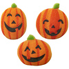 Happy Jack-o-Lantern Sugar Cupcake Toppers 3 count
