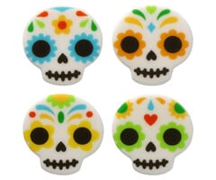Day of the Dead Edilbe Cupcake Toppers