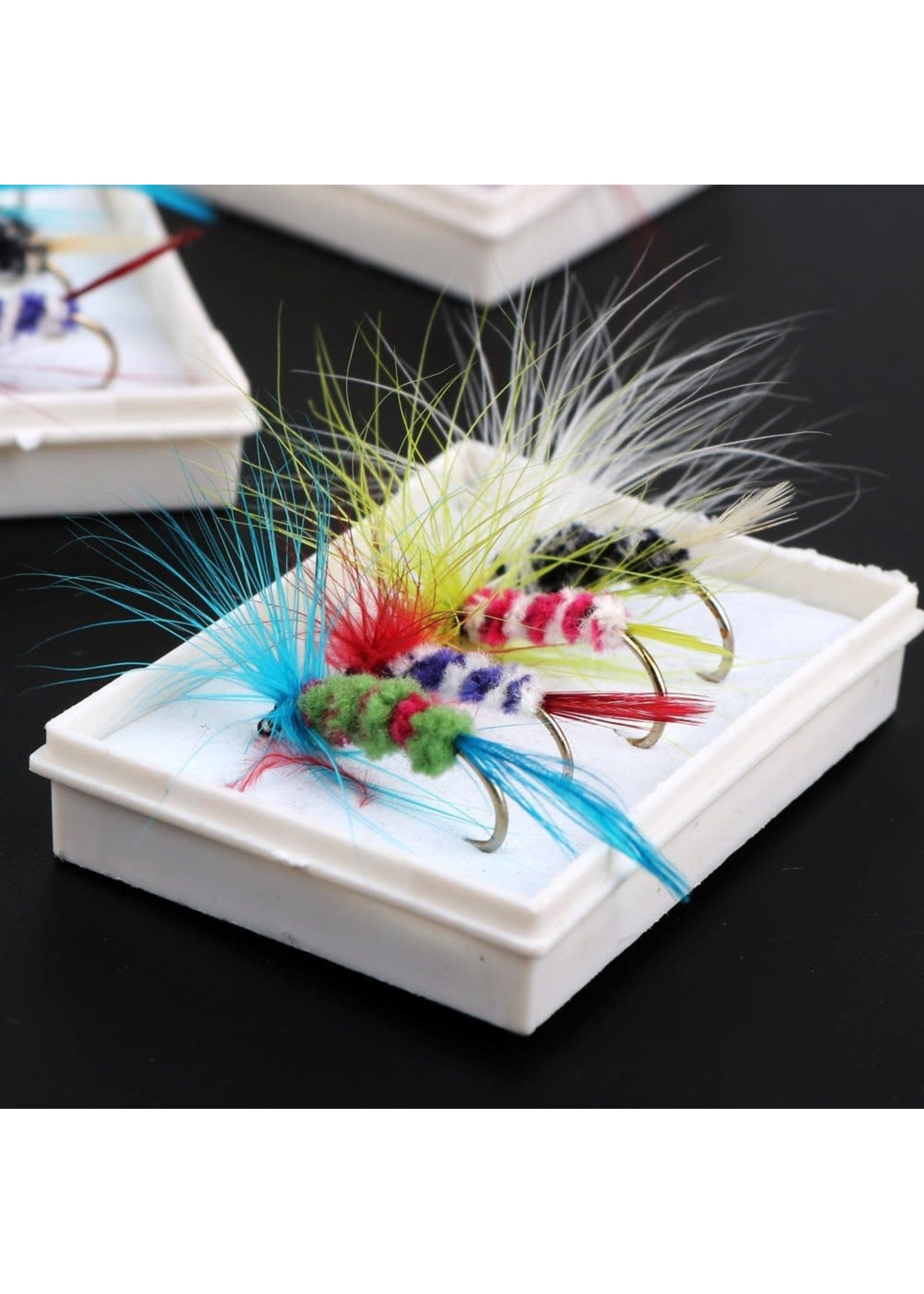 Bass & Trout Flies 4 Pack assorted colors