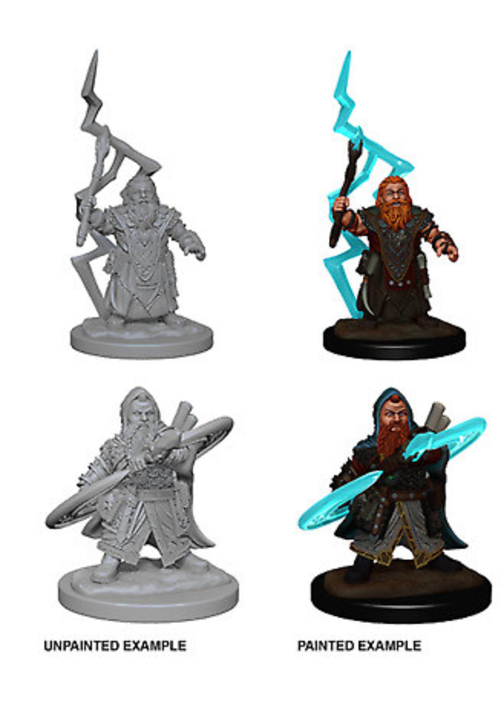 Dwarf Male Sorcerer Pathfinder Miniatures Unpainted