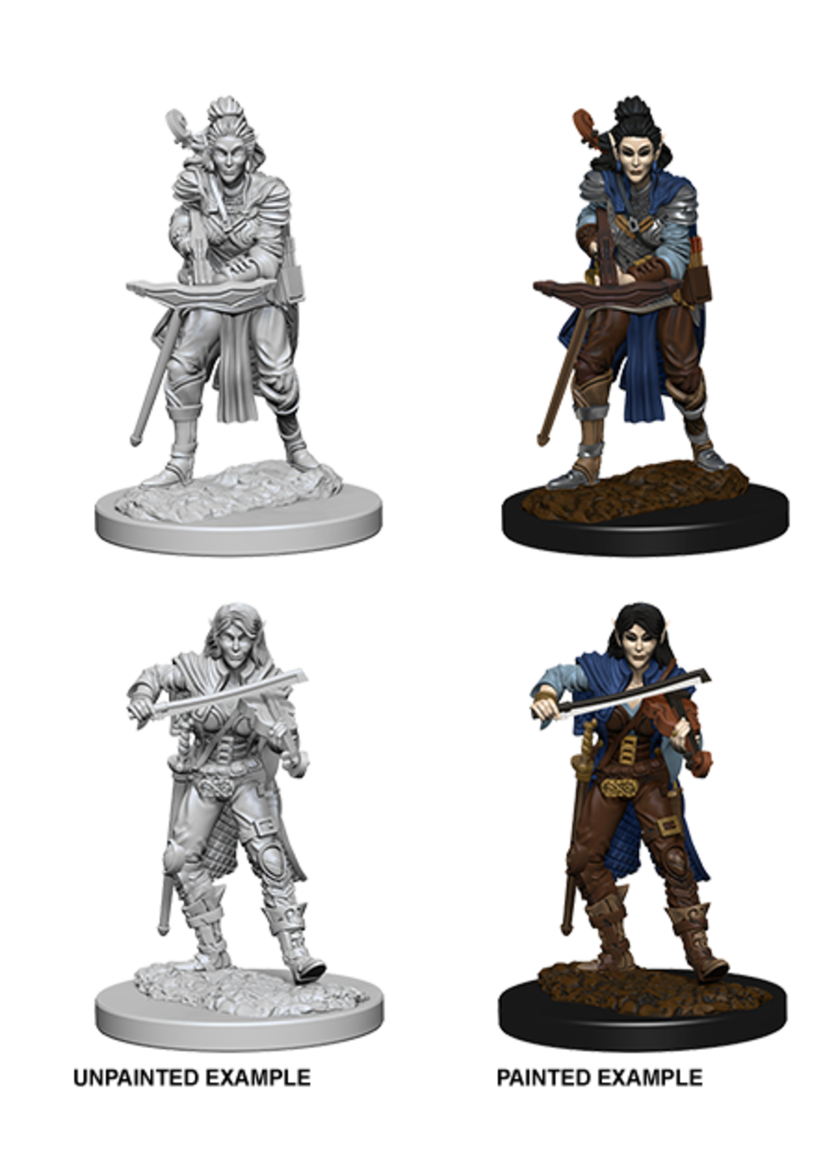 Elf Female  Bard Pathfinder Miniatures Unpainted