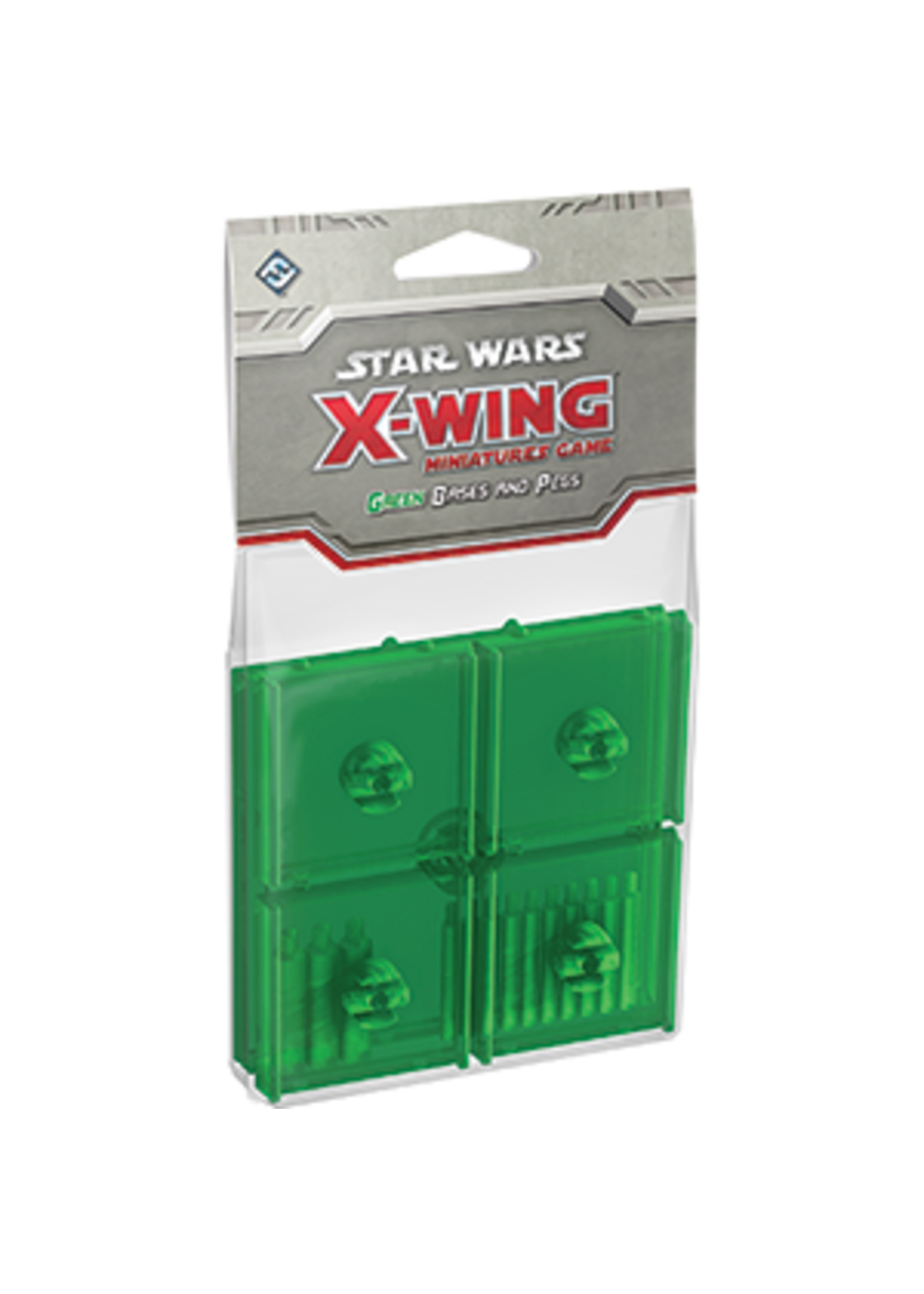 STAR WARS X-WING BASES & PEGS GREEN