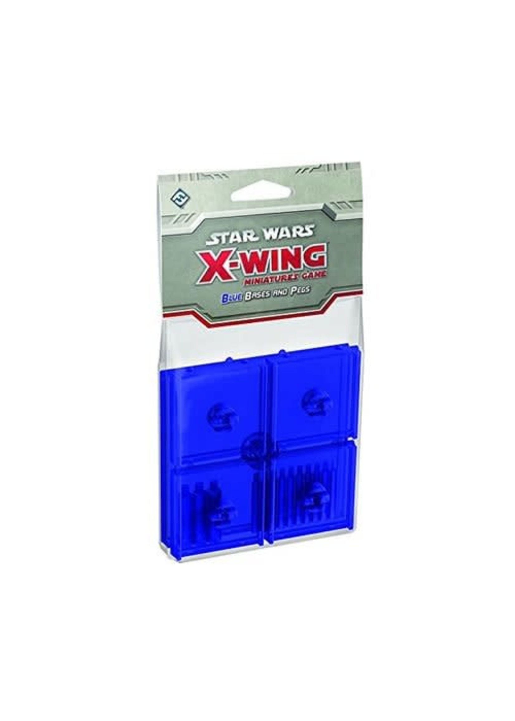 STAR WARS X-WING BASES AND PEGS BLUE