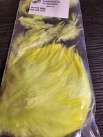 Strung Rooster Saddle, Dyed FLO Chartreuse 1/4OZ