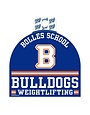 Blue84 Weightlifting Sticker