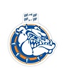 Blue84 BullDog Head Sticker