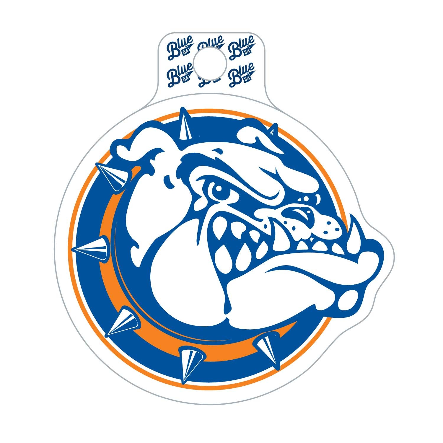 Blue84 BullDog Head Sticker