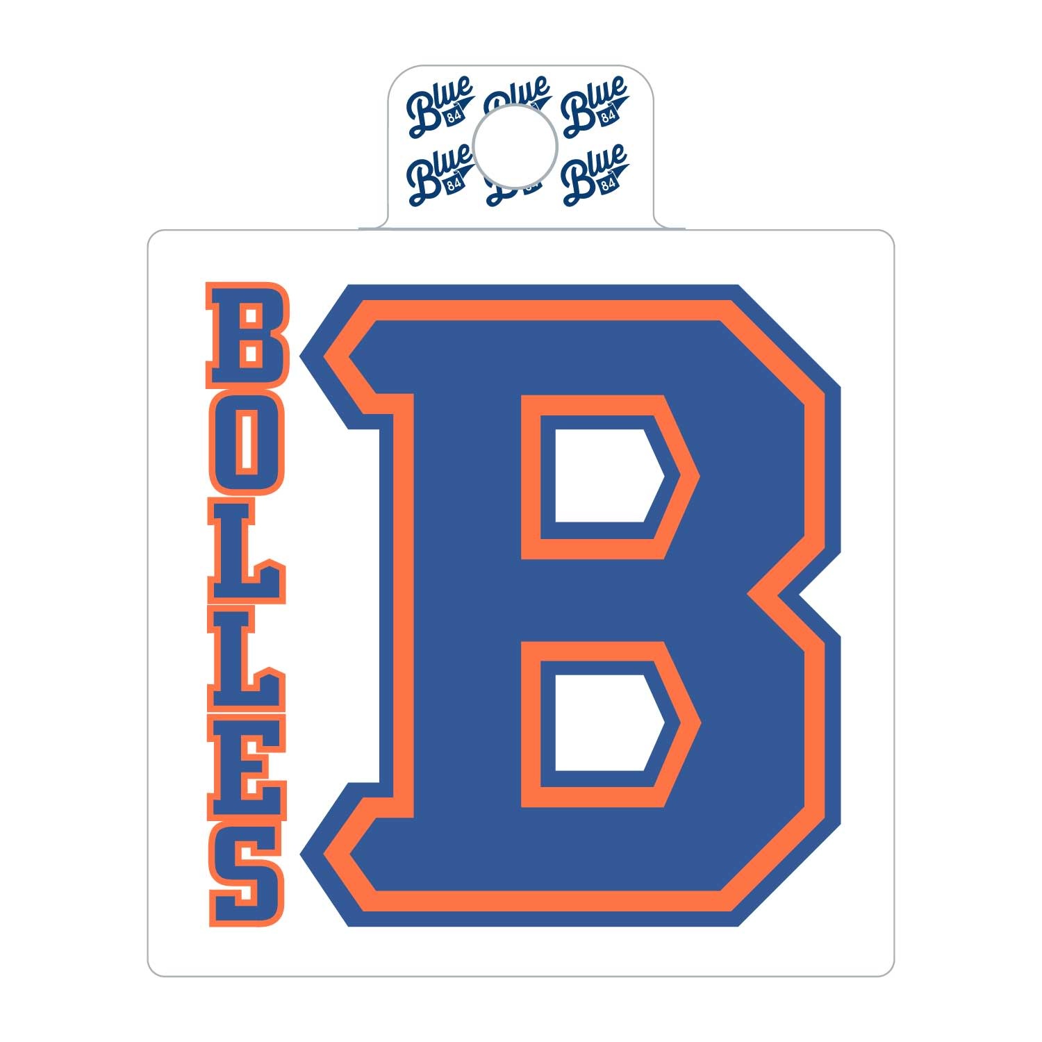 Blue84 B Bolles Sticker