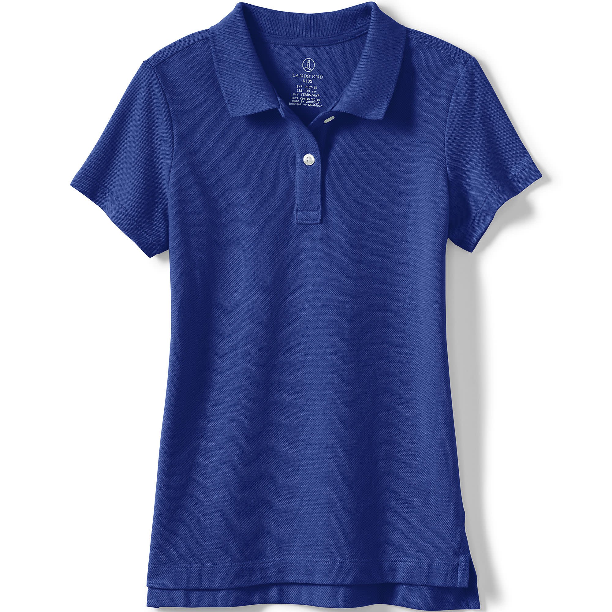 Lands End Lands End G Fem FT SS Mesh Polo 529349BP5