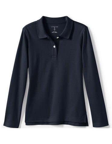 Lands End Lands End G FF LS Interlocking Polo 529348BP0