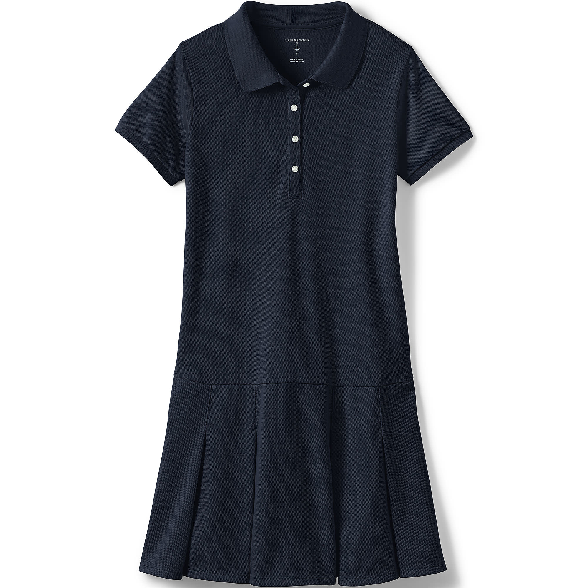 Lands End Lands End G SS Mesh Polo Dress 527911BP0