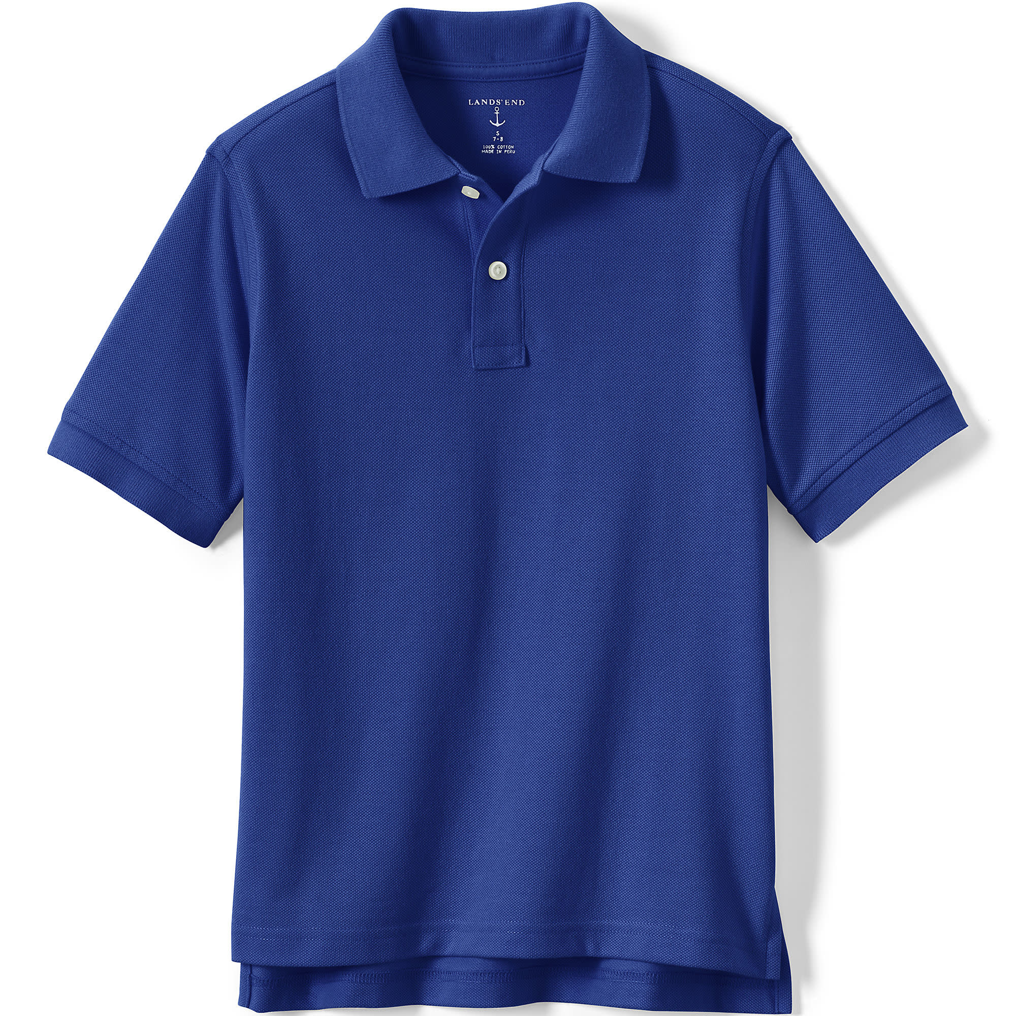 Lands End Lands End K SS Perf Mesh Polo 529187BP5