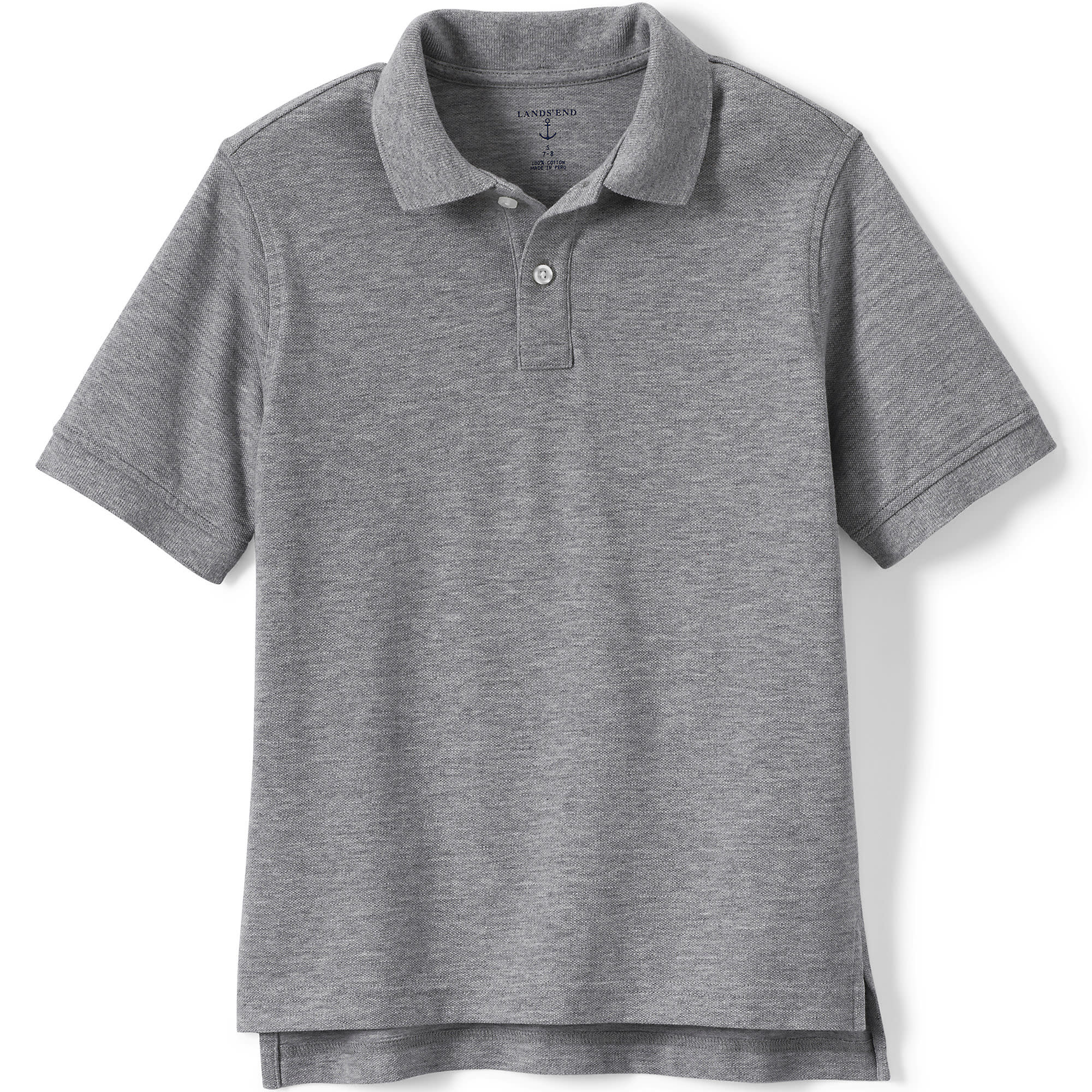 Lands End Lands End K SS Perf Mesh Polo 529187BP5