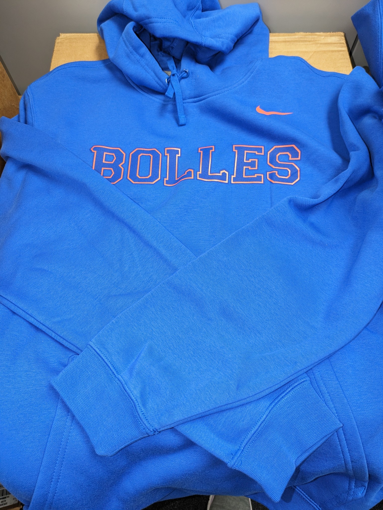 Nike Club Fleece Hoody Bowles Midchest The Bolles School