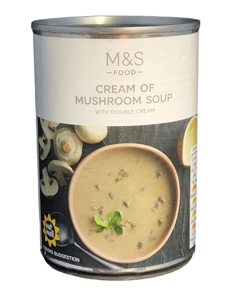 Brit Grocer M and S Cream of Mushroom