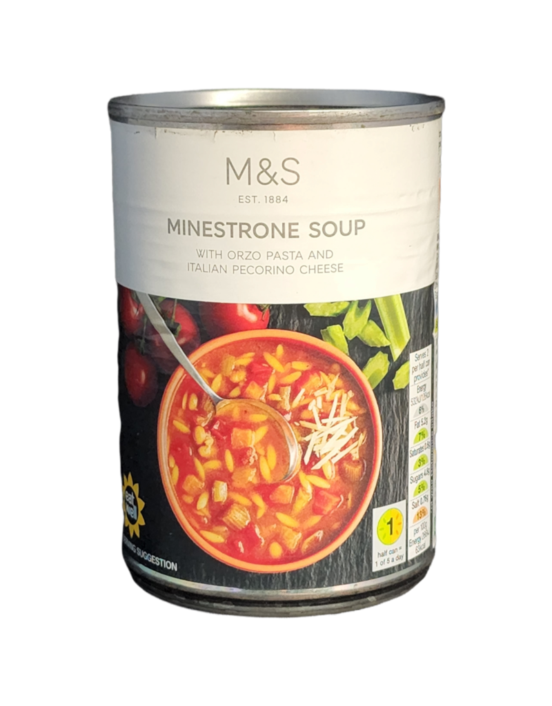 Brit Grocer M and S Minestrone Soup