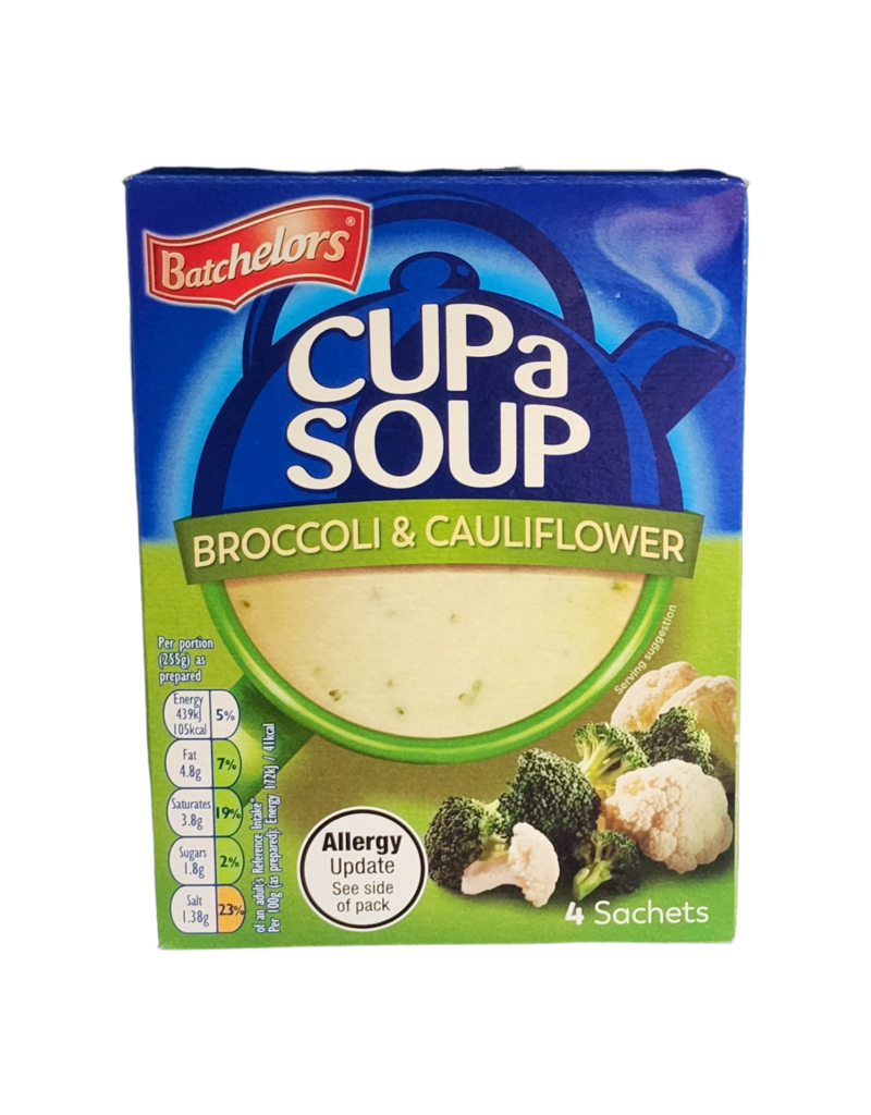 Brit Grocer Batchelor's Broccoli and Cauliflower Cup a Soup