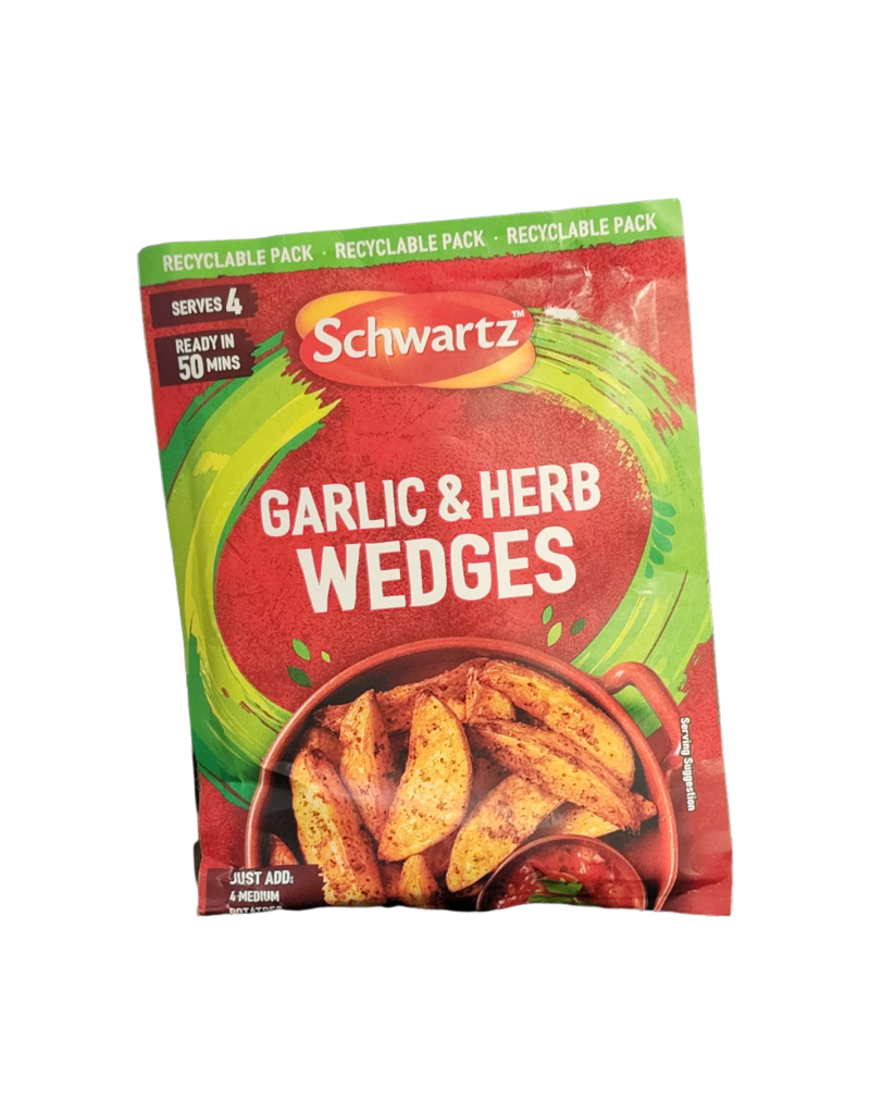 Brit Grocer Schwartz Garlic and Herb Wedges