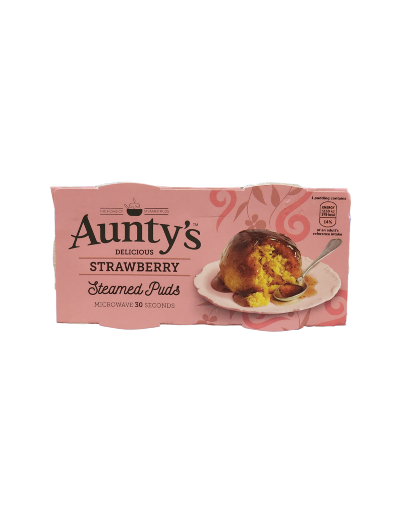 Brit Grocer Auntys Strawberry Puddings
