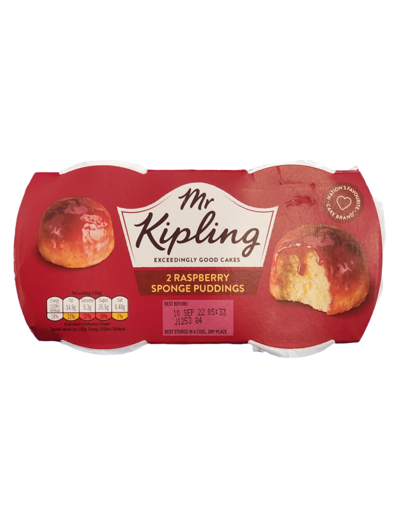 Brit Grocer Mr Kipling Raspberry Sponge Pudding