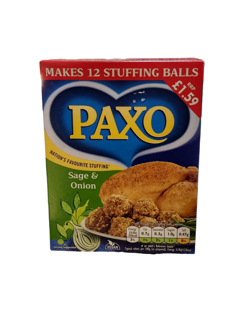 Brit Grocer Paxo Sage and Onion 340g Box